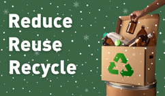 Reduce, reuse, recycle with snow